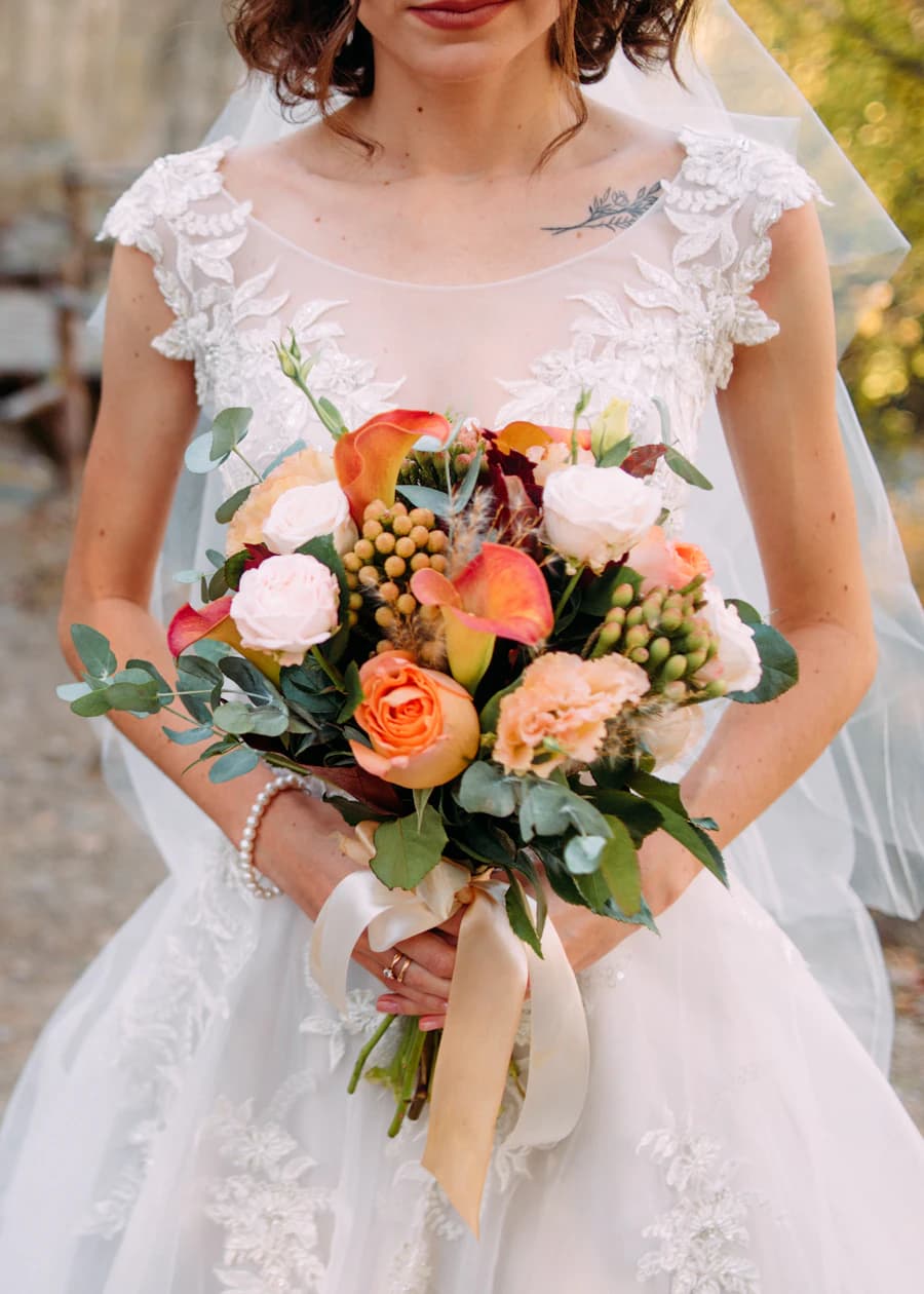 A quiet bridal portrait